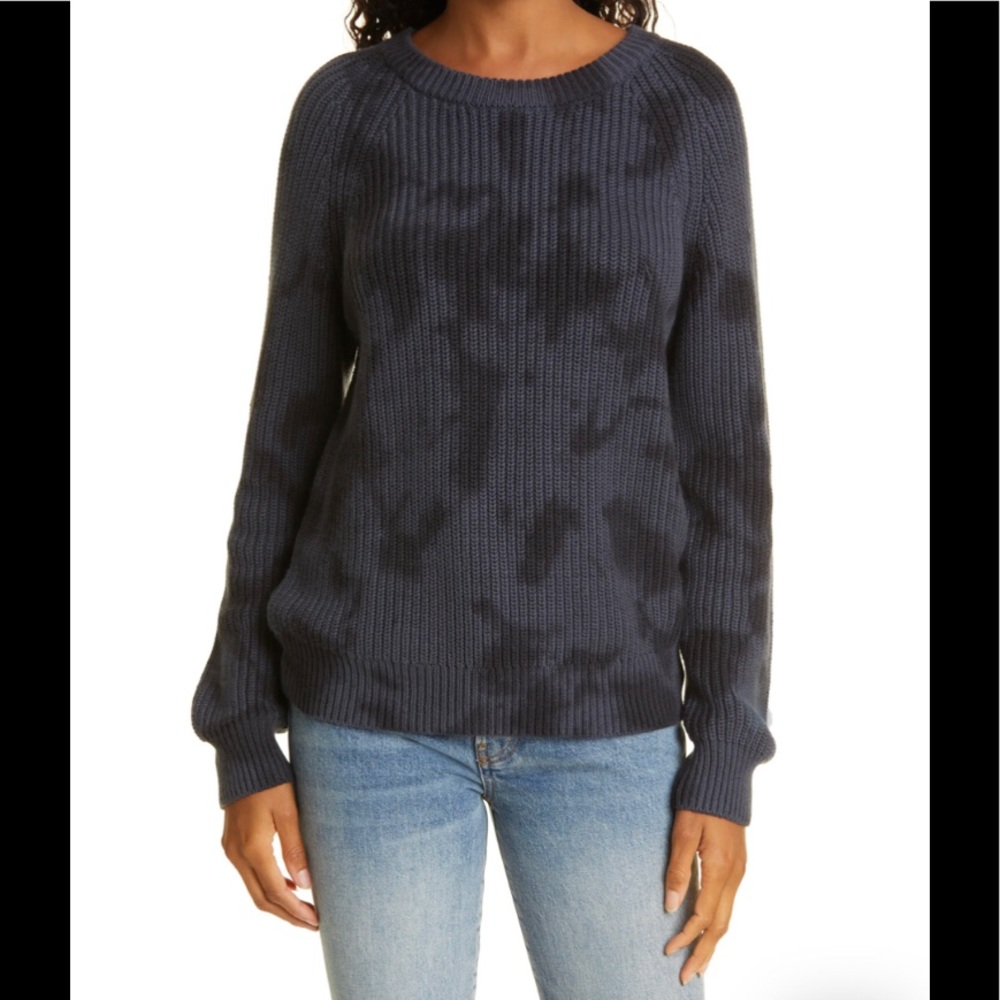 RAILS tie-dye cotton & cashmere sweater